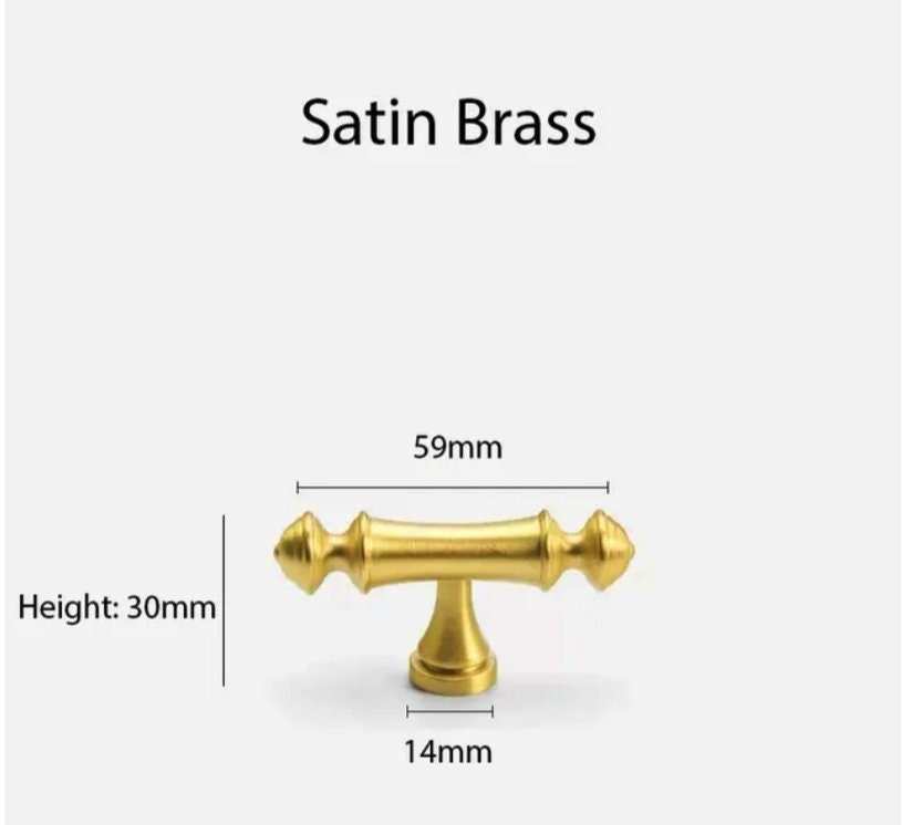 Matte gold French style cabinet bar handle/Unusual matte gold ball design cabinet drawer pull/Gold furniture hardware/Brass kitchen hardware