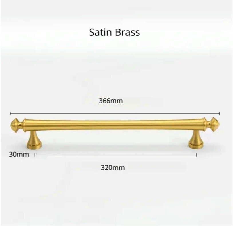 Matte gold French style cabinet bar handle/Unusual matte gold ball design cabinet drawer pull/Gold furniture hardware/Brass kitchen hardware