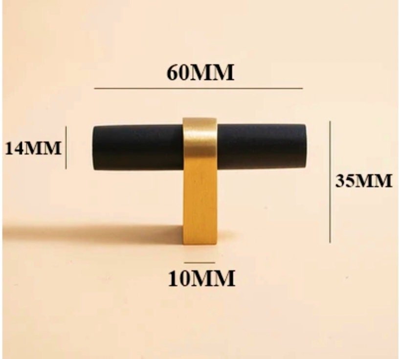 Black and Gold cabinet bar pulls/Wooden drawer handles/kitchen furniture hardware/black cabinet door handles/modern hardware/Brass door pull
