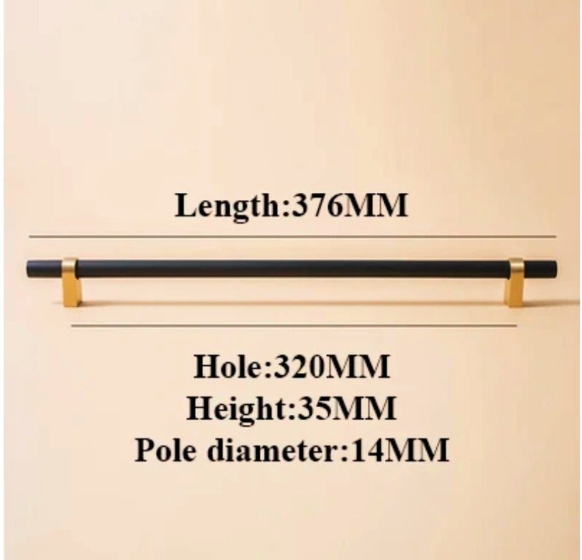 Black and Gold cabinet bar pulls/Wooden drawer handles/kitchen furniture hardware/black cabinet door handles/modern hardware/Brass door pull
