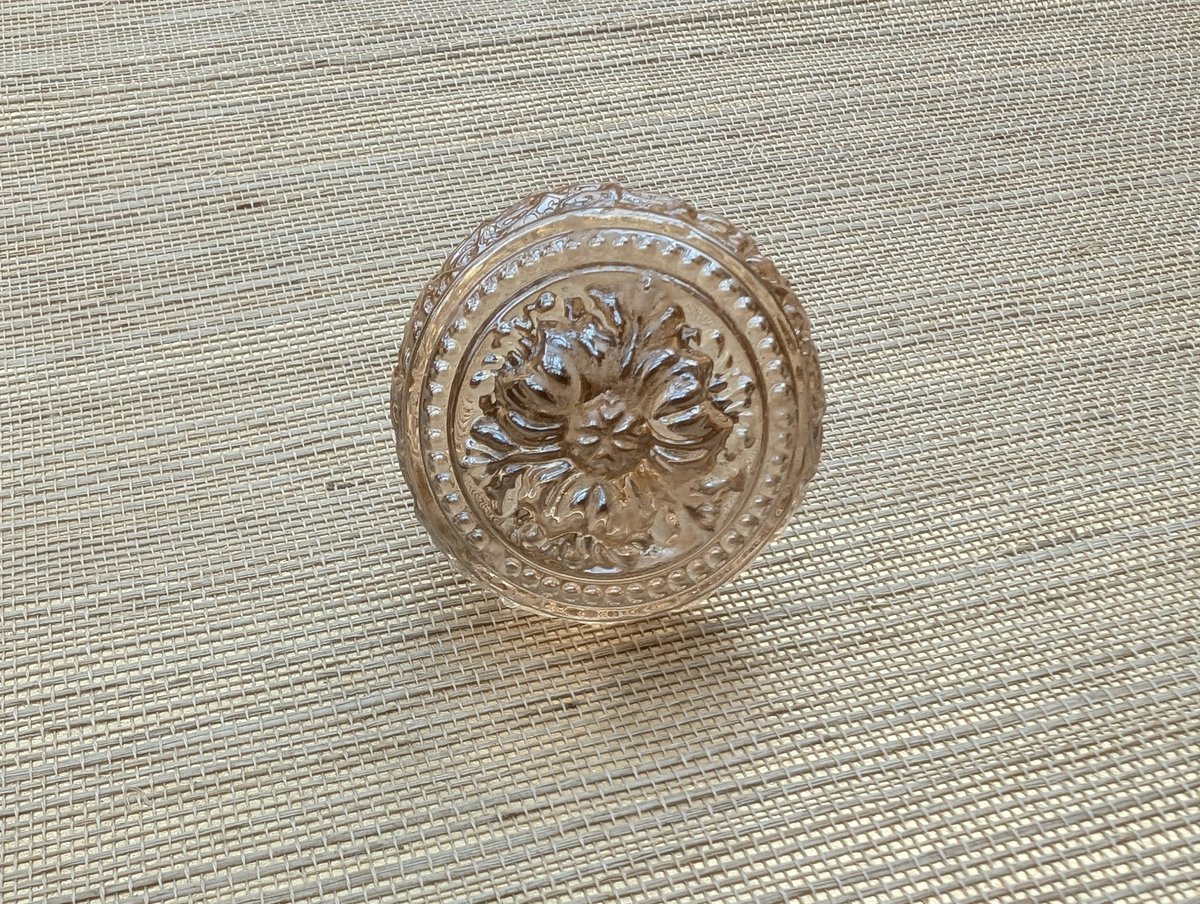 Antique style decorative glass door knobs/Vintage style glass cabinet handles/IKEA hack drawer pull/Decorative glass door handle/Ornate knob