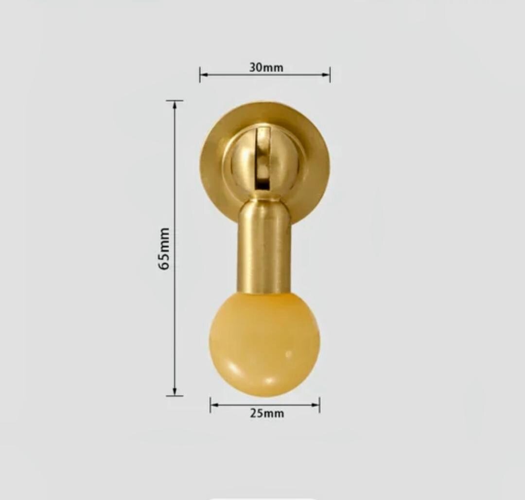 Crystal and gold brass drop handle/Semi precious stone drop drawer pull/Brass cabinet pull/Crystal furniture hardware/Dresser door handle