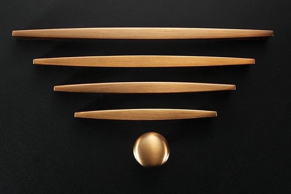 Champagne brass cabinet bar handle/sleek classic drawer pull/dark copper cabinet handles/copper door handle/kitchen decor/modern hardware