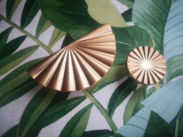 Matte Gold sun ray design Cabinet Pull/art deco drawer pull/door handle/ furniture hardware/kitchen handles/home improvement/cabinet handle