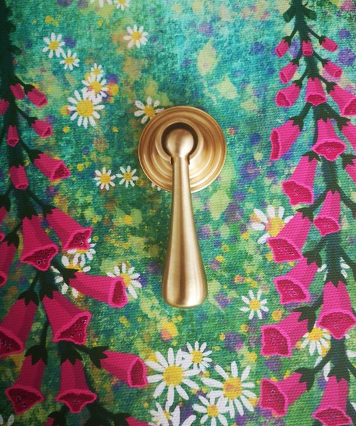 Large gold brass drop drawer pull/Brass drop cabinet handle/classic style drop door knob/gold furniture hardware/dressing table handle