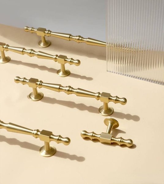 Matte gold geometric shapes bar handle/Gold brass cabinet pull/Brass kitchen door handle/Bar drawer pull/furniture hardware/home improvement