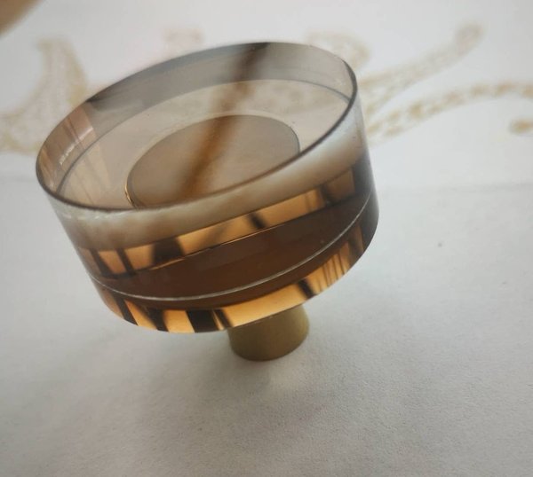 Coffee brown ombre lucite acrylic Cabinet Pull/Gold Door Handle/mid century modern/Cabinet hardware/retro drawer pull/cabinet door handle